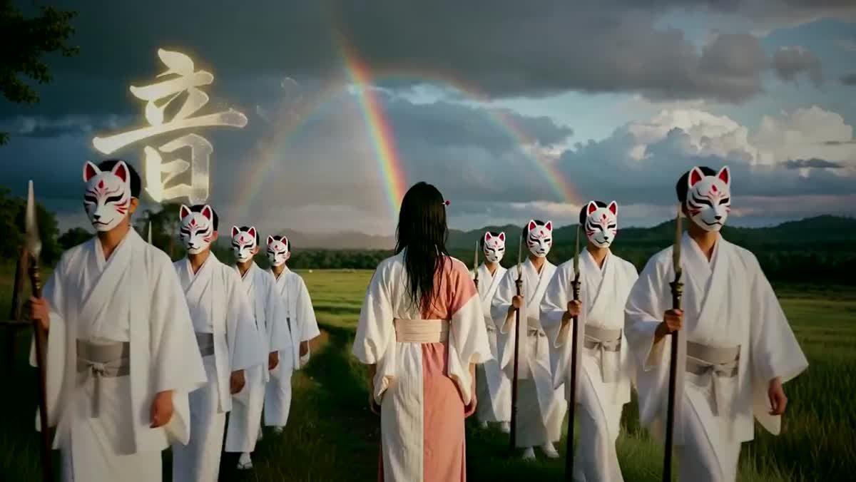『狐の嫁入り｜晴れた日の雨』――Suno×Midjourney×MiniMax H3の4K MV（Xの投稿サムネイル）